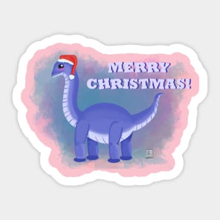 Sally Wishing you Merry Christmas Sticker